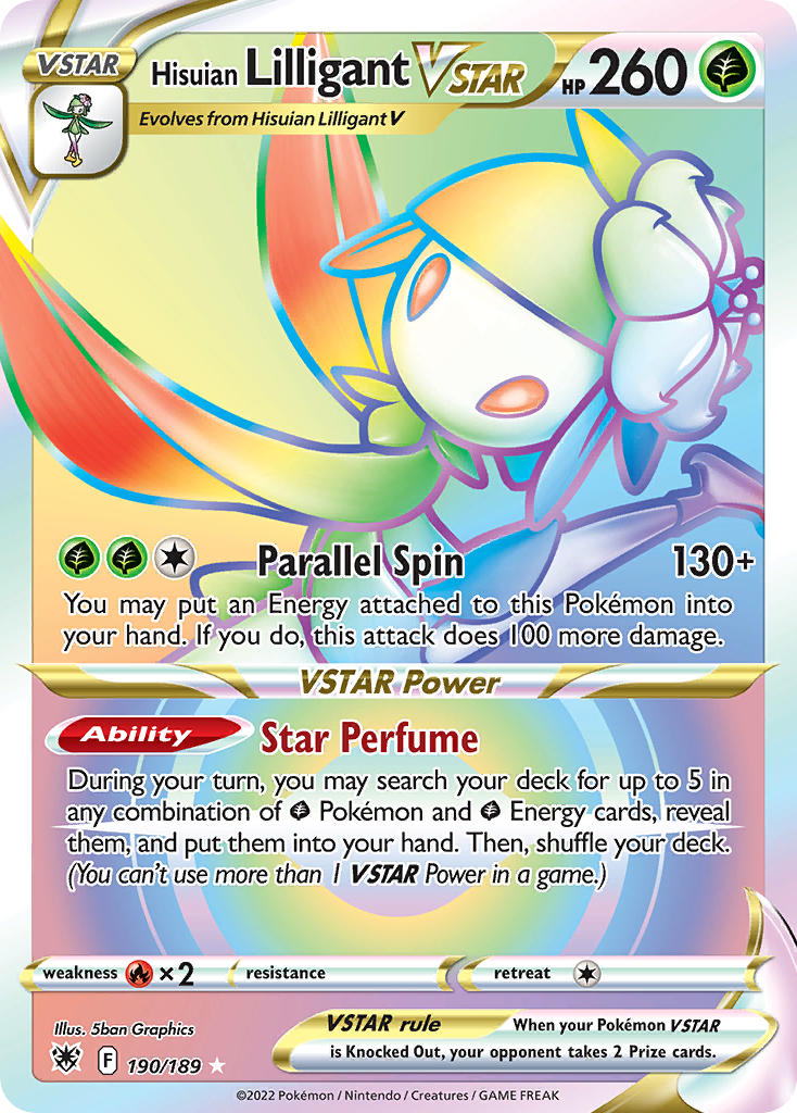 190/189 Hisuian Lilligant VSTAR (Secret)