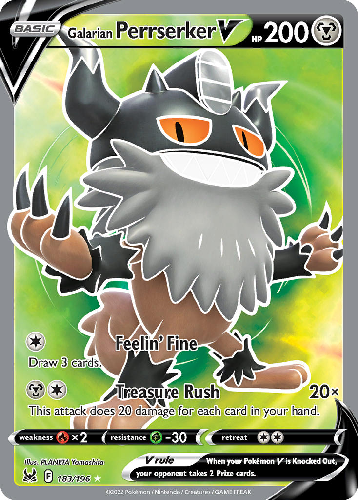 183/196 Galarian Perrserker V (Full Art)