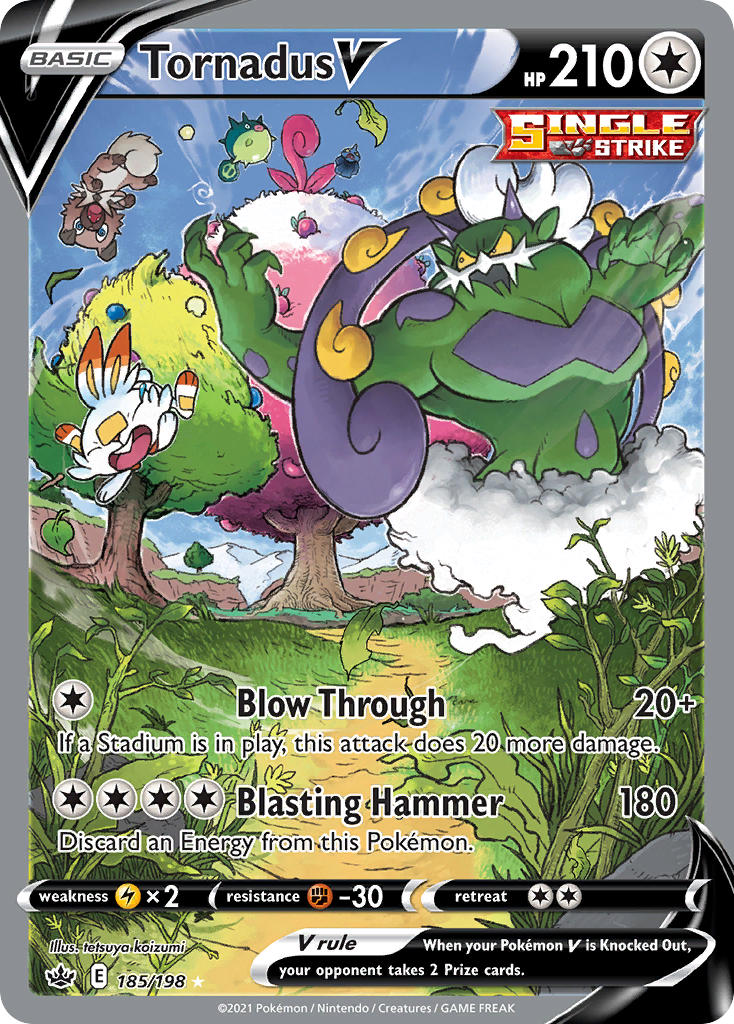 185/198 Tornadus V (Alternate Full Art)