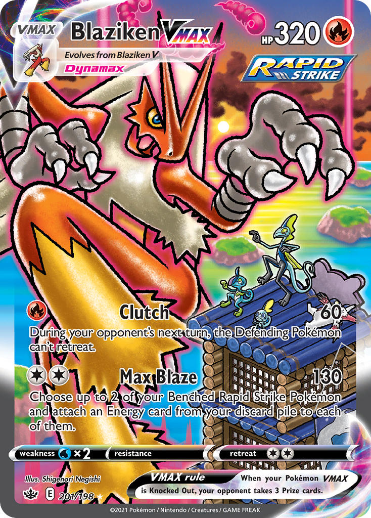 201/198 Blaziken VMAX (Alternate Art Secret)