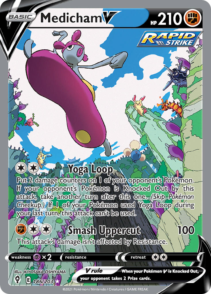 186/203 Medicham V (Alternate Full Art)