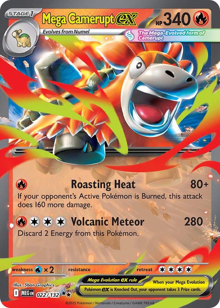 022/132 Mega Camerupt ex - 022/132