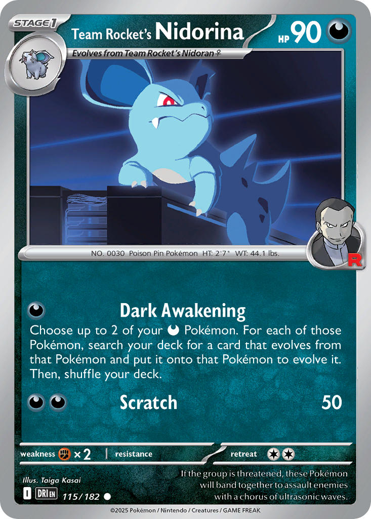 115/182 Team Rocket's Nidorina
