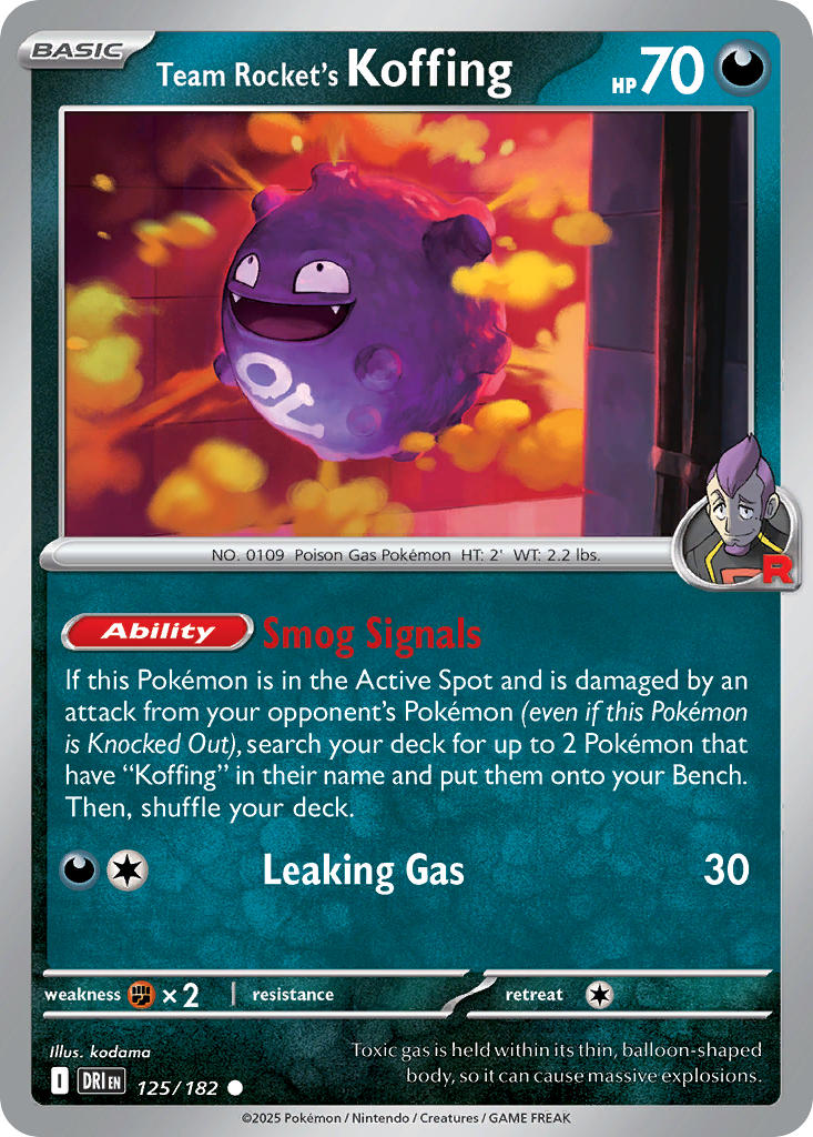 125/182 Team Rocket's Koffing