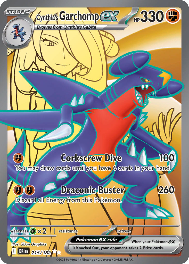 215/182 Cynthia's Garchomp ex - 215/182