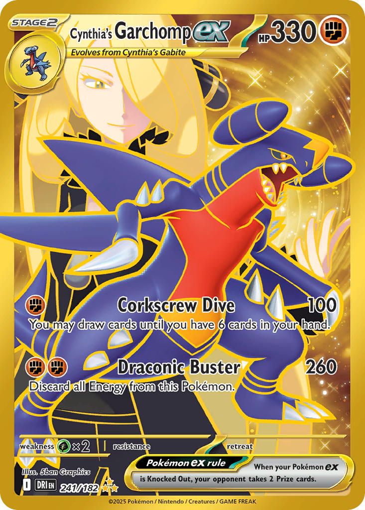 241/182 Cynthia's Garchomp ex - 241/182