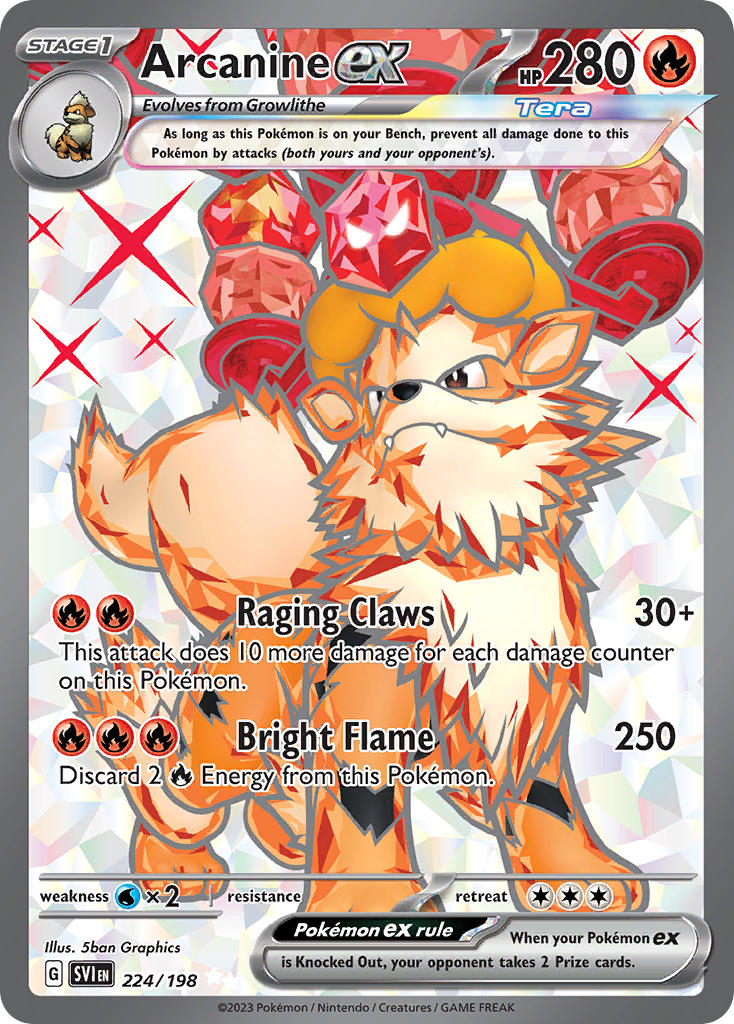 224/198 Arcanine ex - 224/198