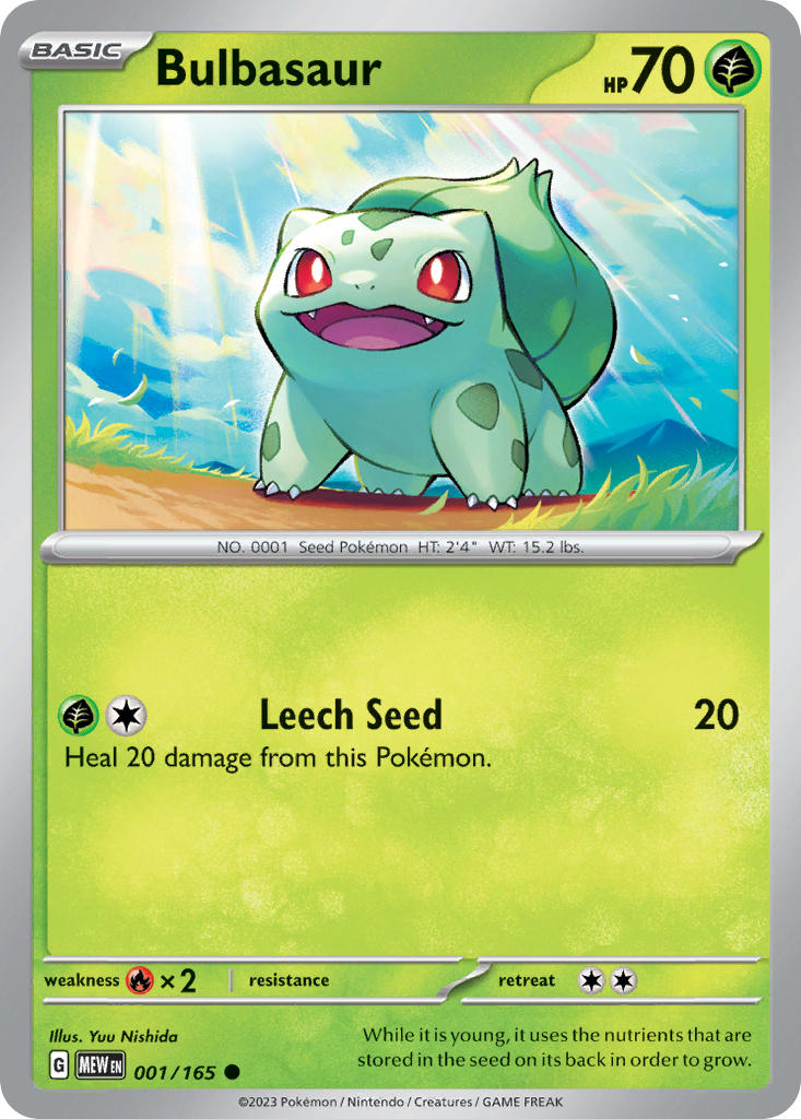 001/165 Bulbasaur - 001/165