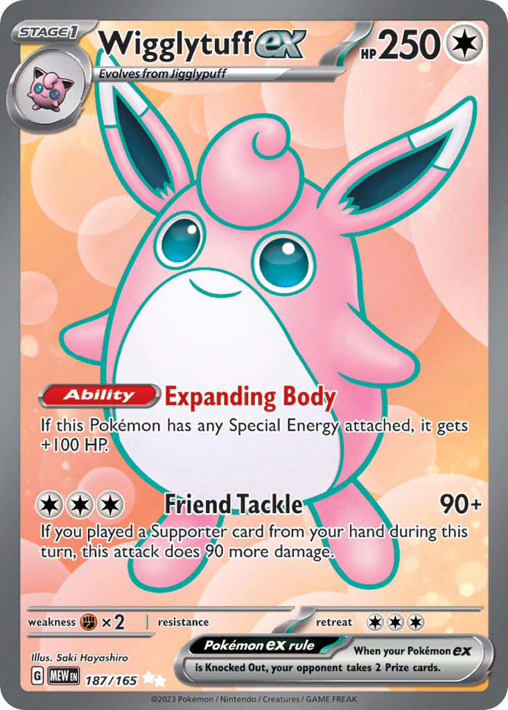 187/165 Wigglytuff ex - 187/165