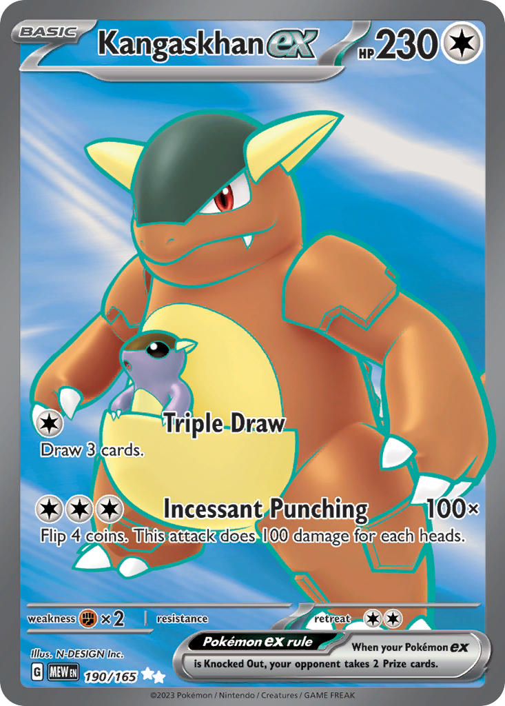 190/165 Kangaskhan ex - 190/165