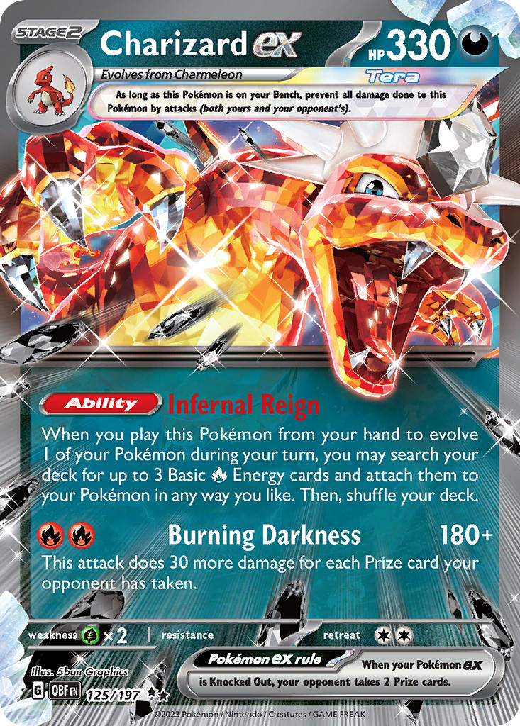 125/197 Charizard ex - 125/197
