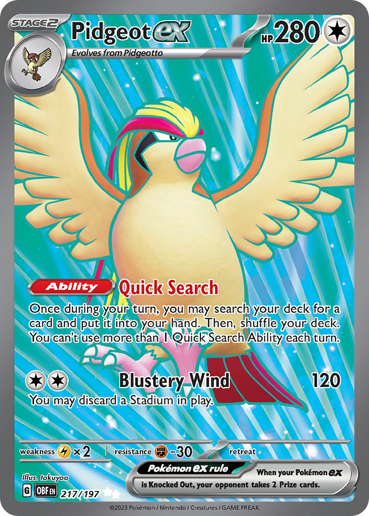 217/197 Pidgeot ex - 217/197