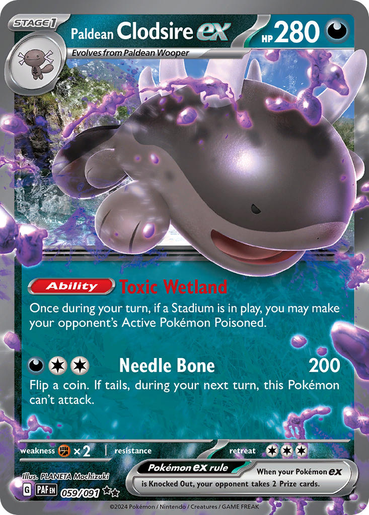 059/091 Paldean Clodsire ex - 059/091