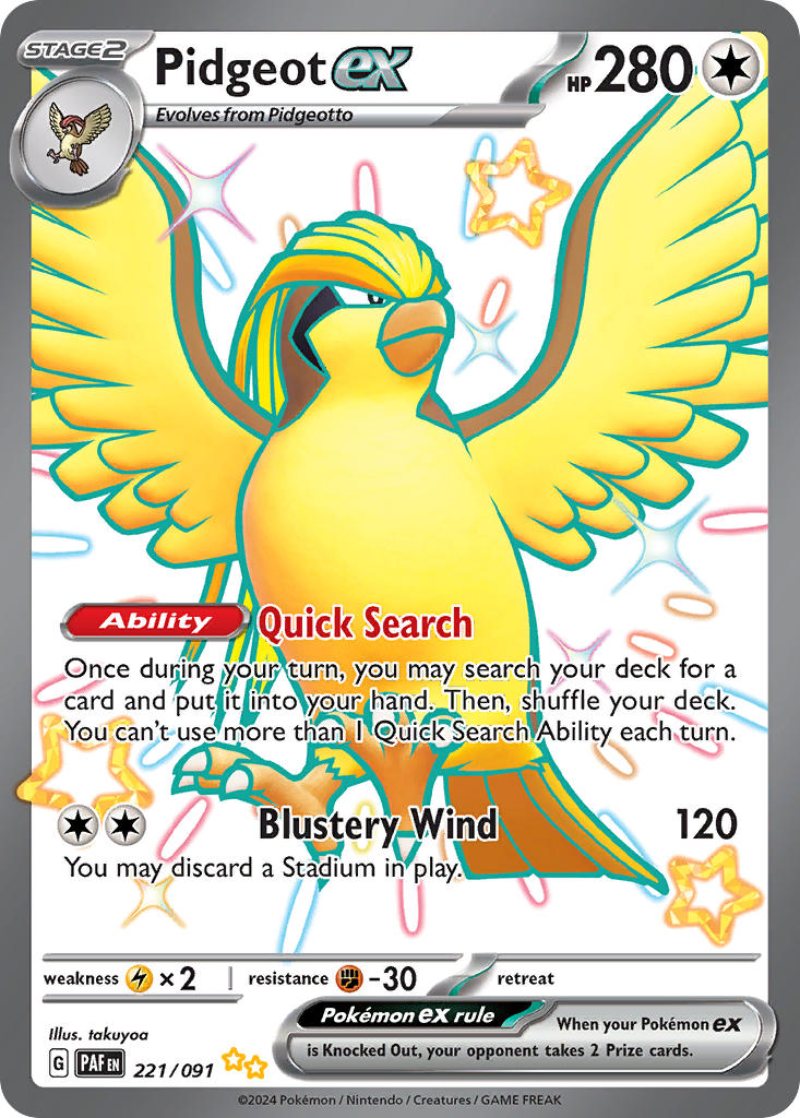 221/091 Pidgeot ex