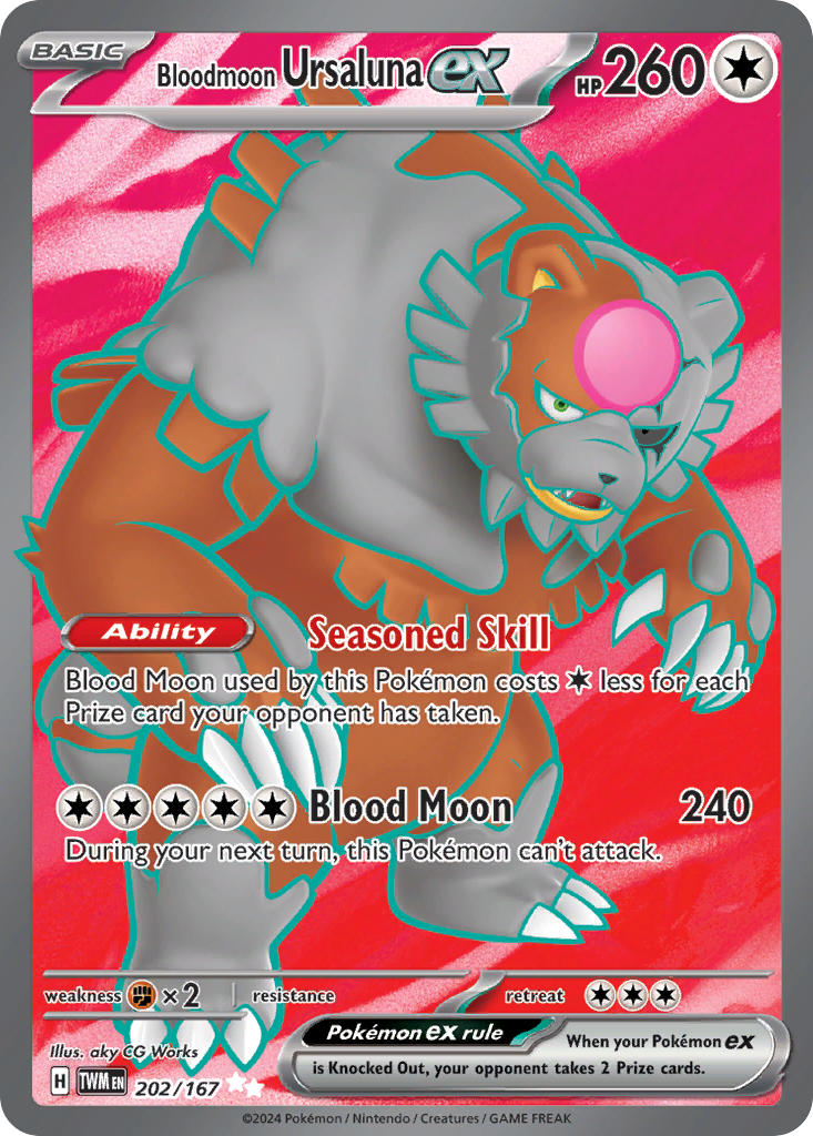 202/167 Bloodmoon Ursaluna ex - 202/167