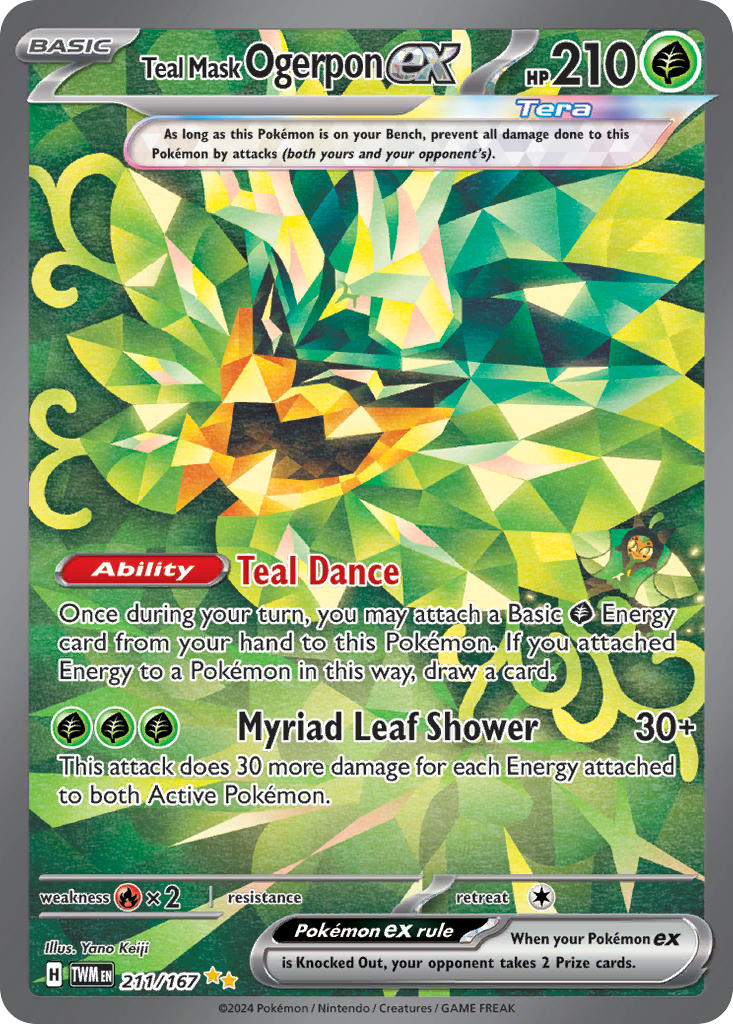 211/167 Teal Mask Ogerpon ex - 211/167