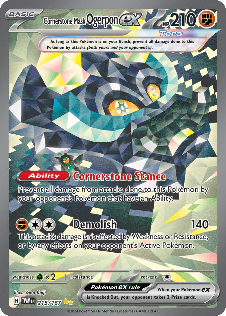 215/167 Cornerstone Mask Ogerpon ex - 215/167