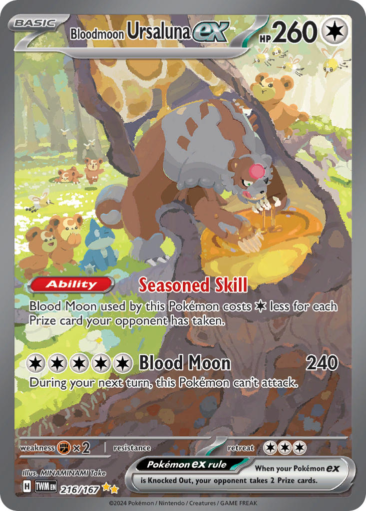 216/167 Bloodmoon Ursaluna ex - 216/167