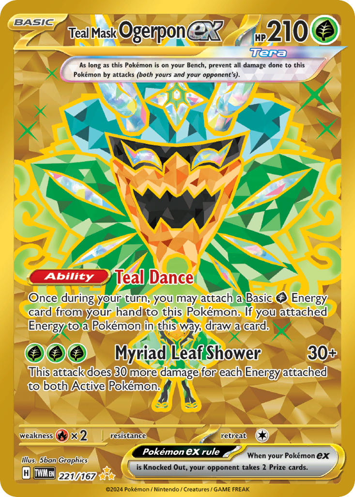 221/167 Teal Mask Ogerpon ex - 221/167