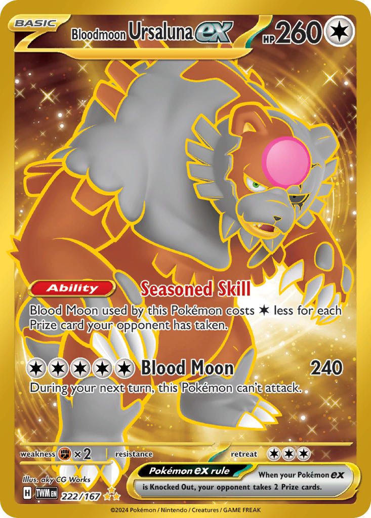222/167 Bloodmoon Ursaluna ex - 222/167