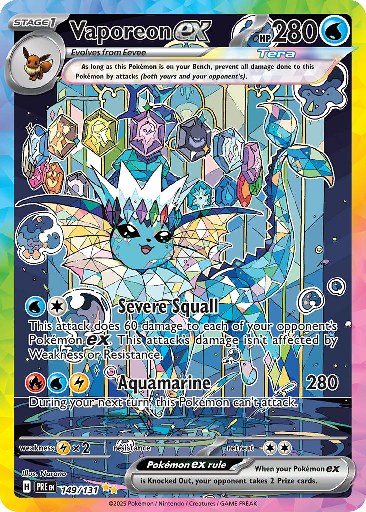 149/131 Vaporeon ex - 149/131