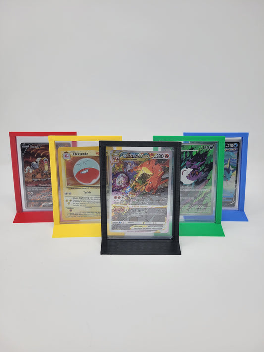 Framed 35pt Top Loader Trading Card Game Card Display Stand Pokemon Sport Holder