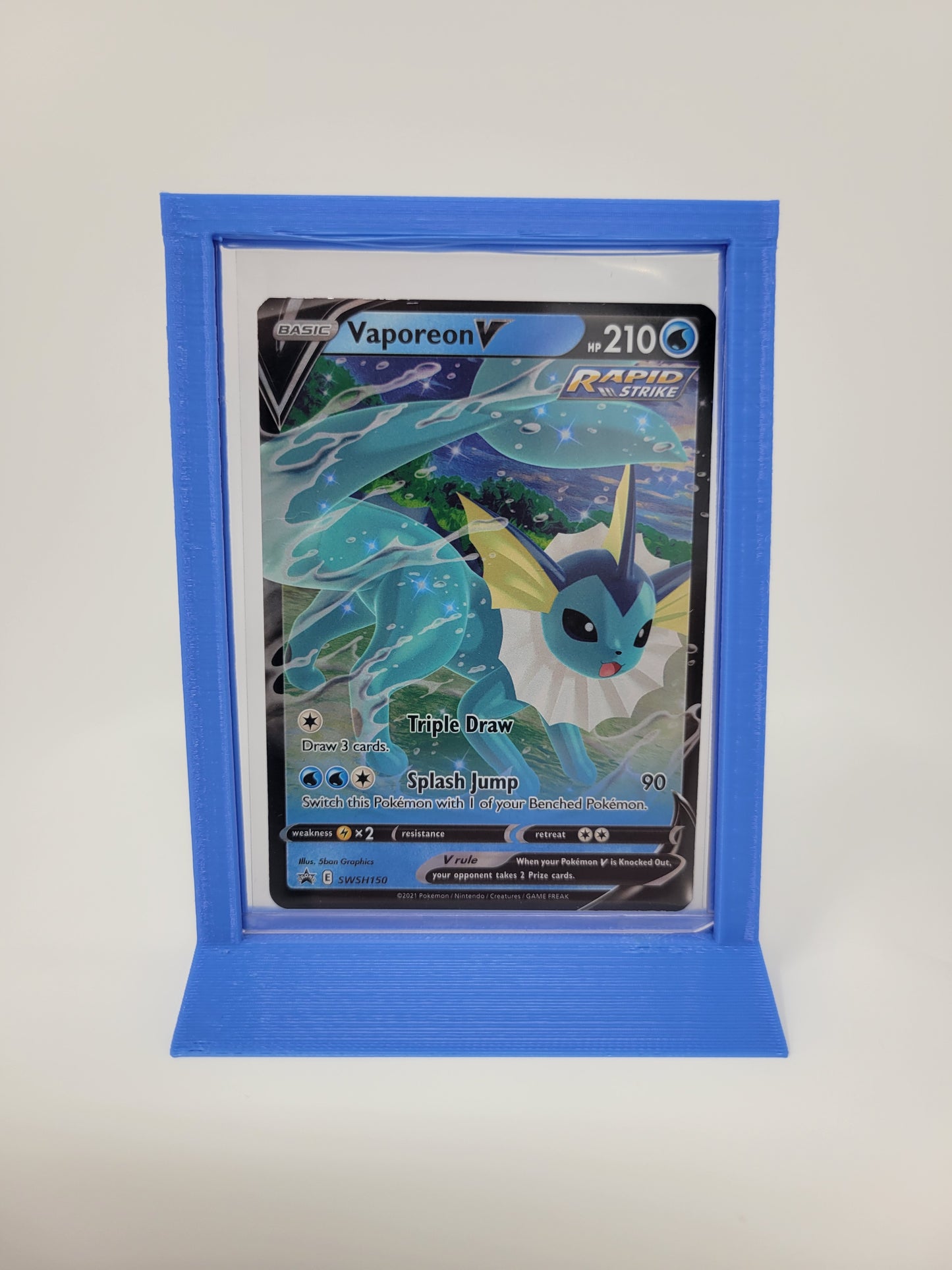 Framed 35pt Top Loader Trading Card Game Card Display Stand Pokemon Sport Holder