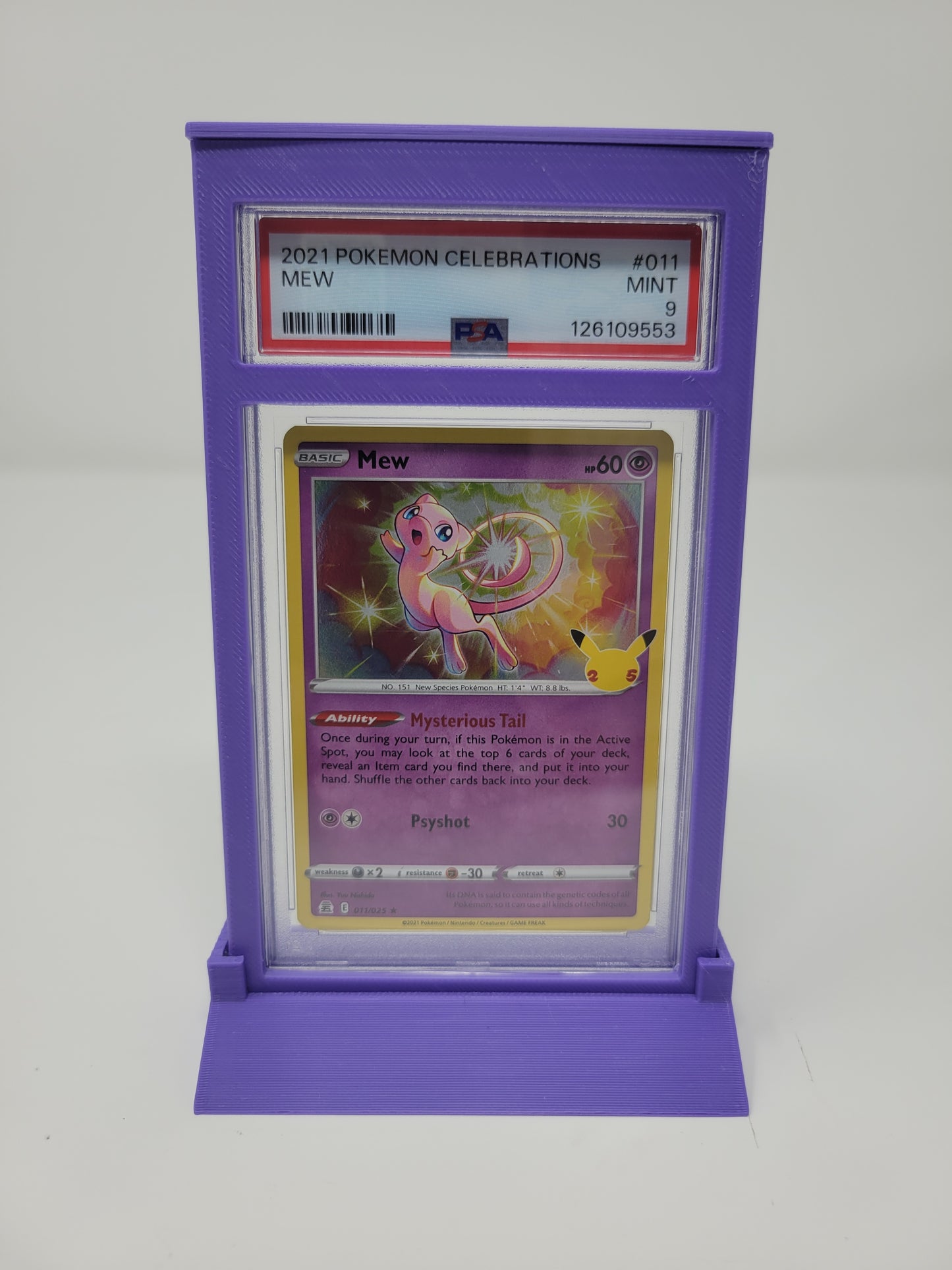 PSA Graded Trading Card Pokemon Sports Slab Card Guard Shelf Display