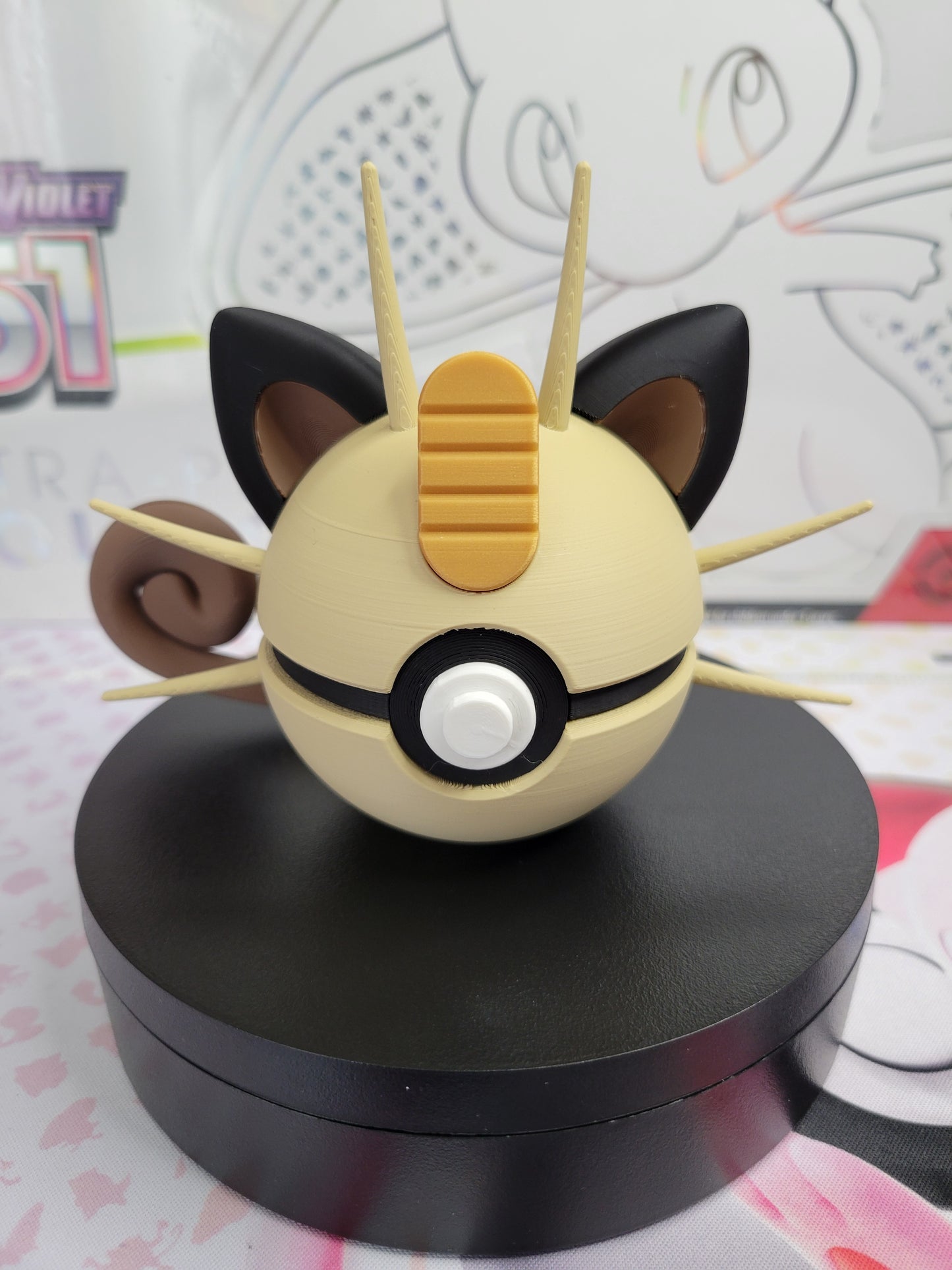 0052 - Meowth Inspired 3D Printed Themed Ball