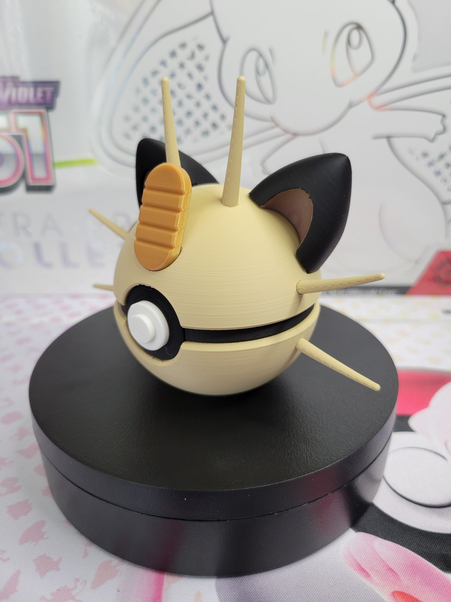 0052 - Meowth Inspired 3D Printed Themed Ball