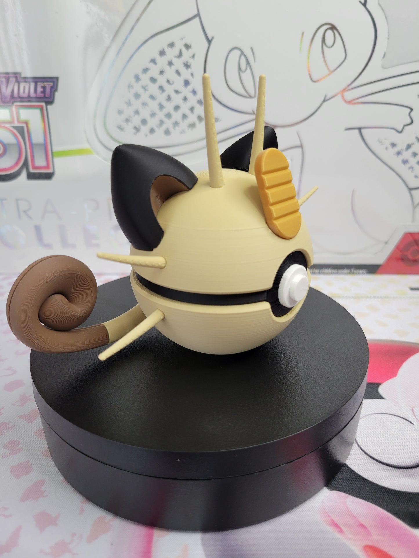 0052 - Meowth Inspired 3D Printed Themed Ball