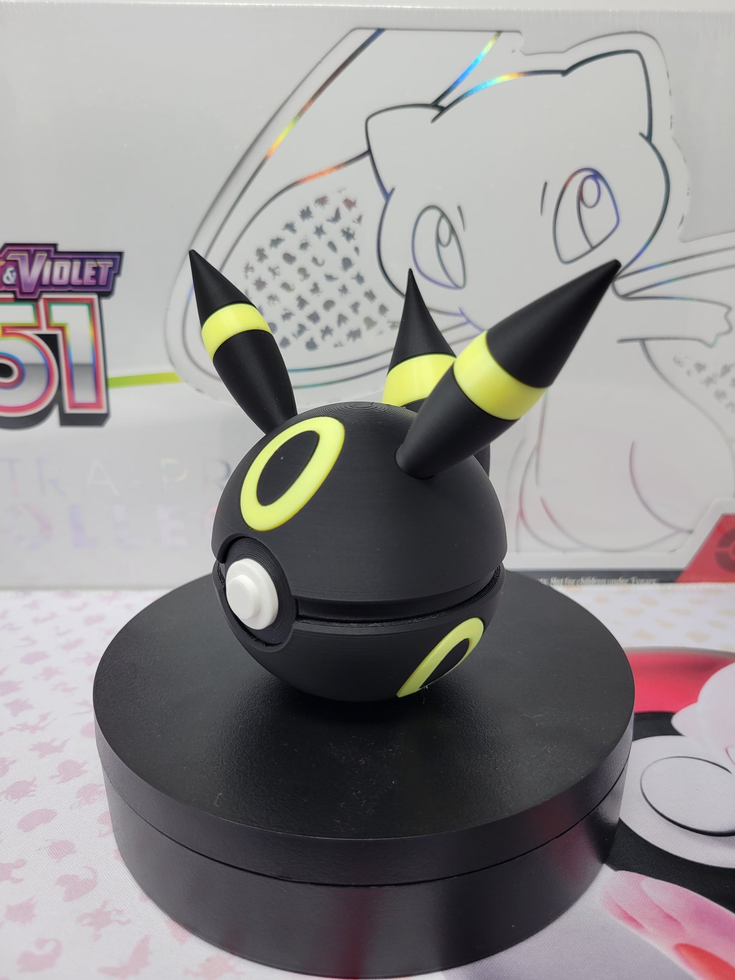 0197 - Glow in the Dark Umbreon Inspired 3D Printed Themed Ball