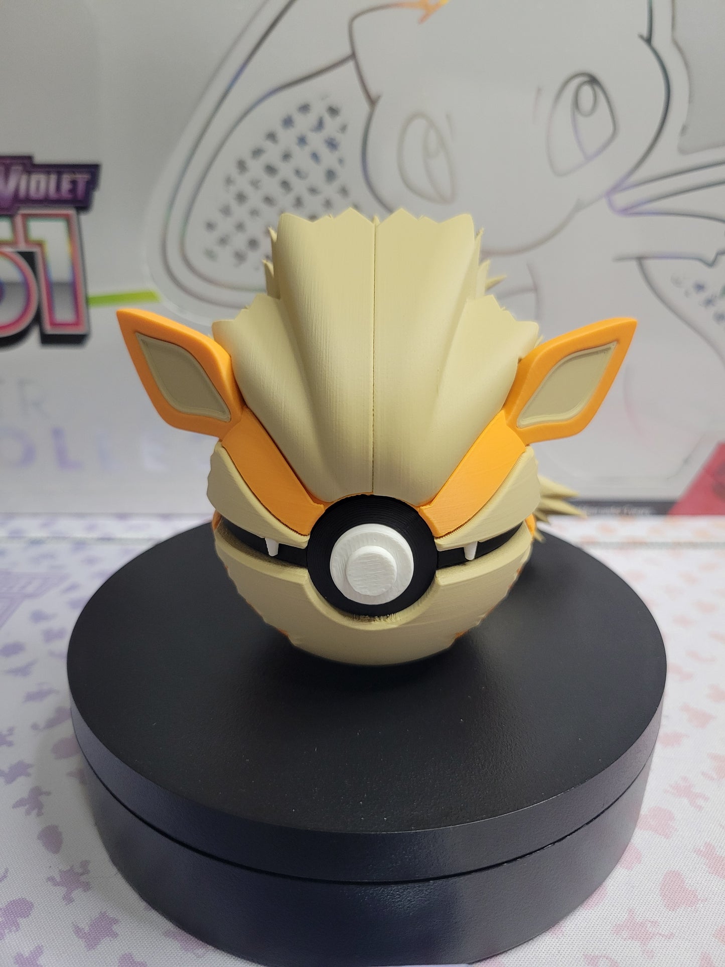 0059 - Arcanine Inspired 3D Printed Themed Monster Ball
