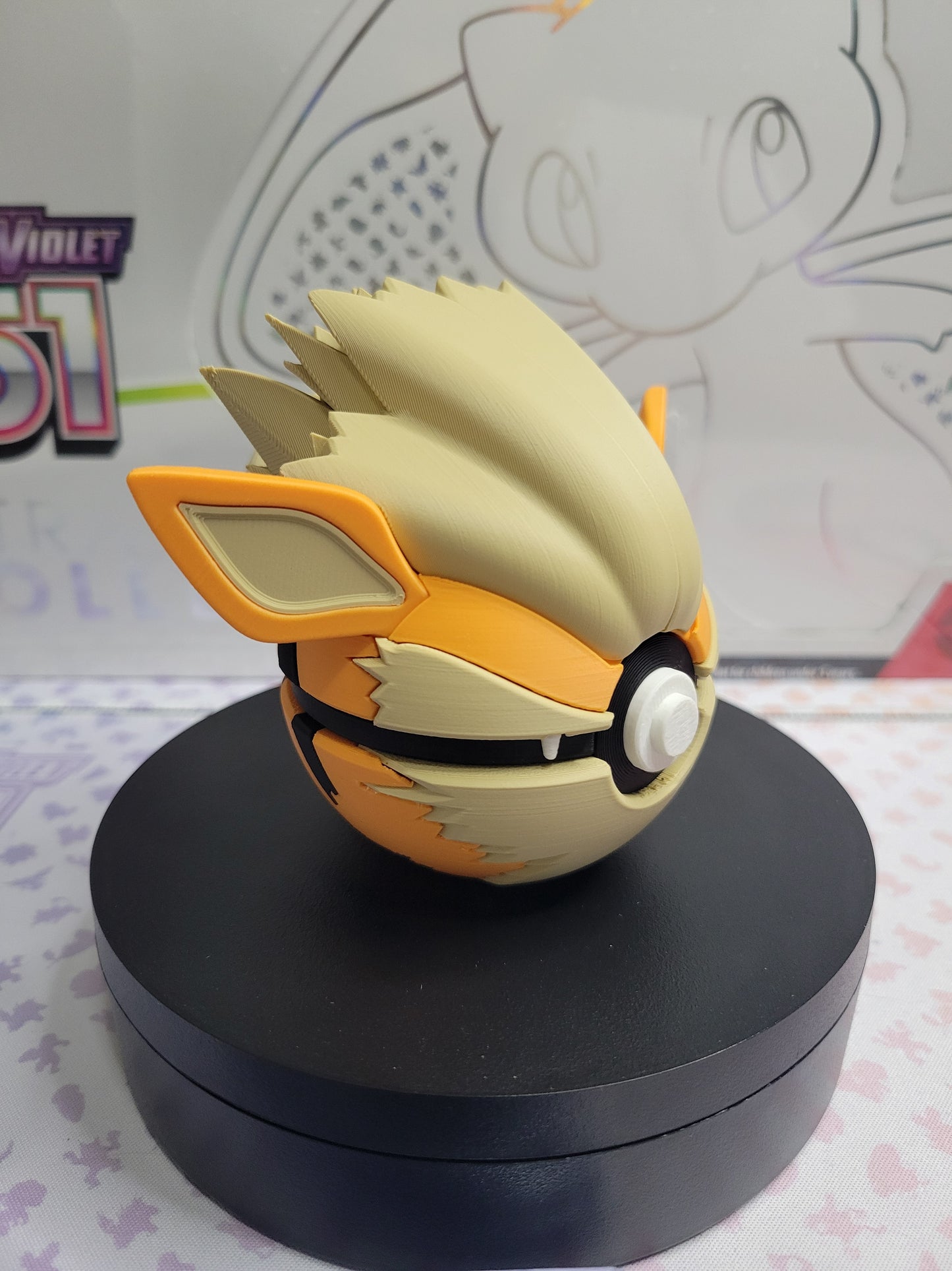 0059 - Arcanine Inspired 3D Printed Themed Monster Ball