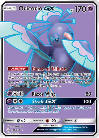 217/236  Oricorio GX (Full Art)
