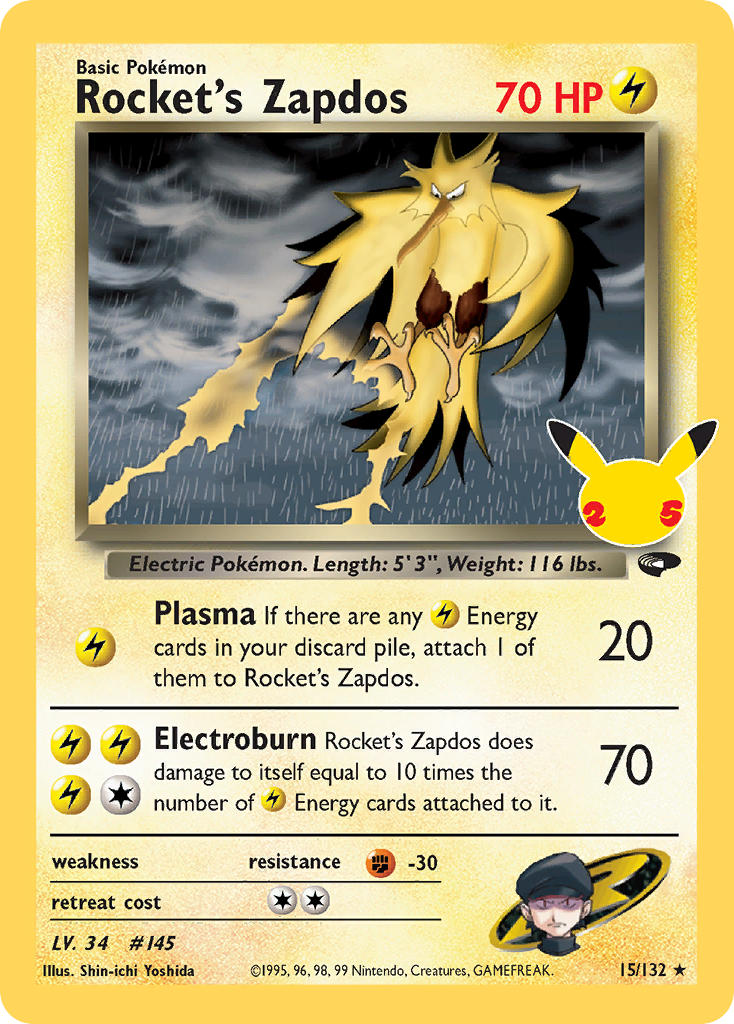 15/132  Rocket's Zapdos