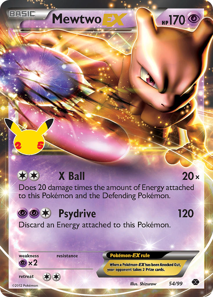 54/99  Mewtwo EX