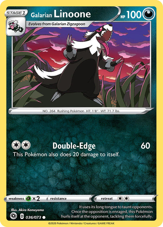 36/73  Galarian Linoone
