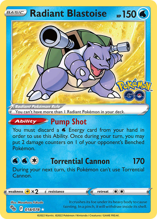 018/078  Radiant Blastoise