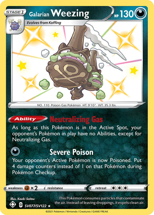 SV077/SV122  Galarian Weezing