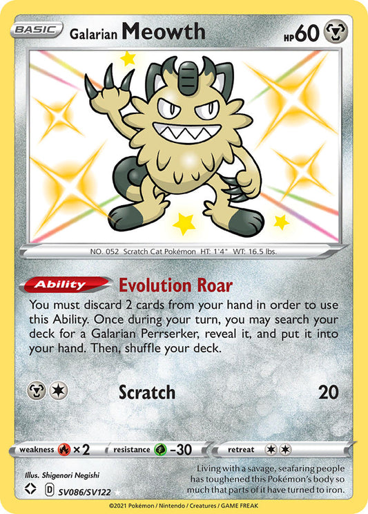 SV086/SV122  Galarian Meowth