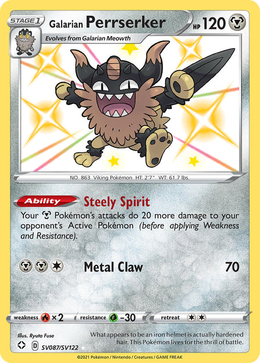 SV087/SV122  Galarian Perrserker