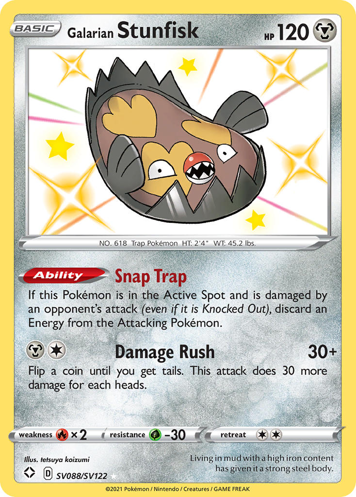 SV088/SV122  Galarian Stunfisk
