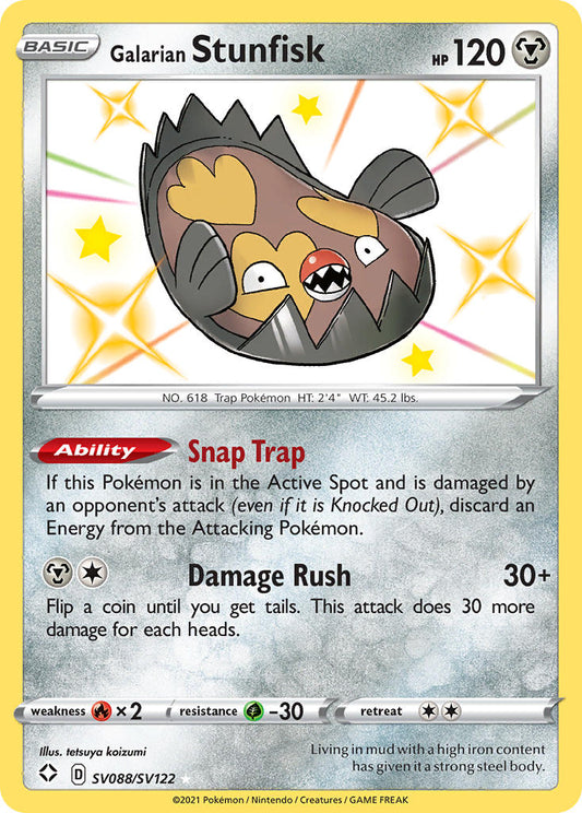 SV088/SV122  Galarian Stunfisk