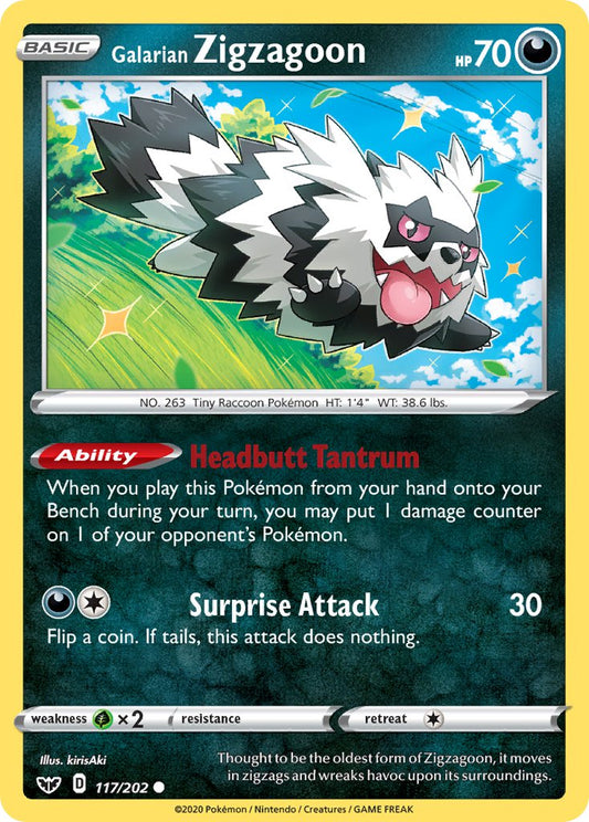 117/202  Galarian Zigzagoon