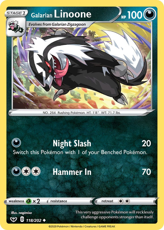 118/202  Galarian Linoone