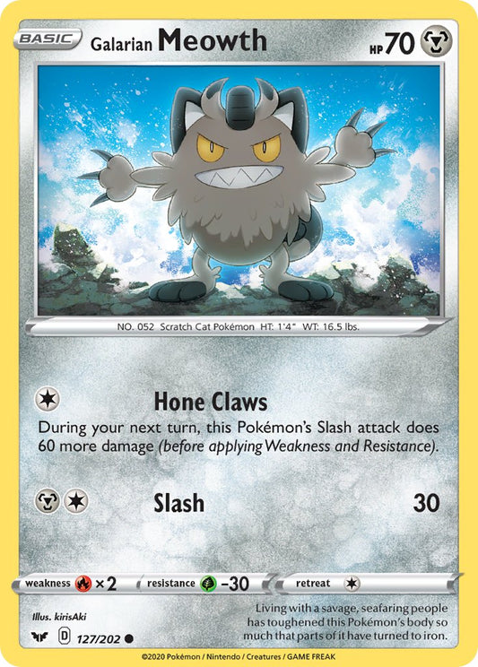 127/202  Galarian Meowth