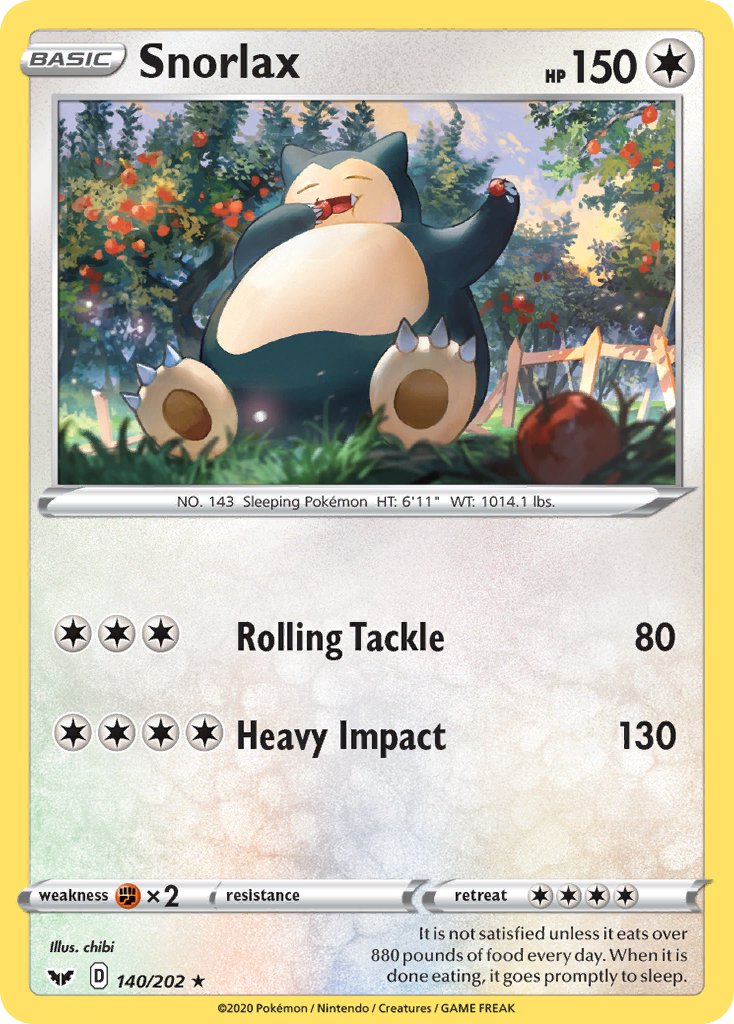 140/202  Snorlax