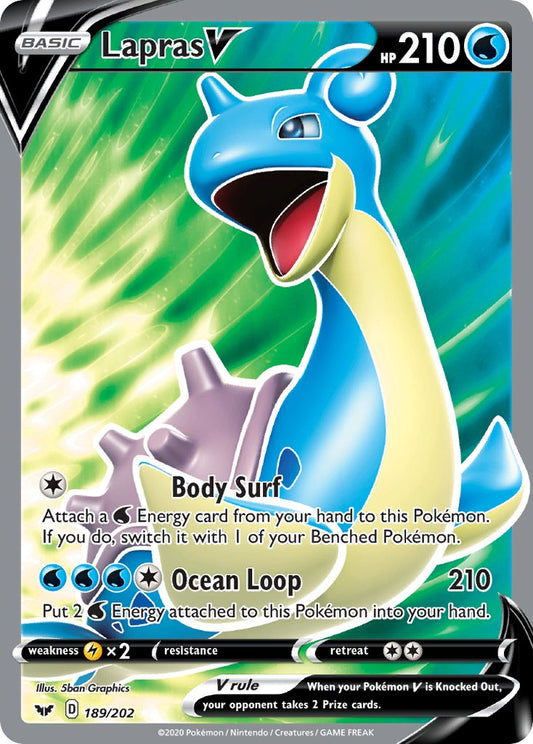 189/202  Lapras V (Full Art)