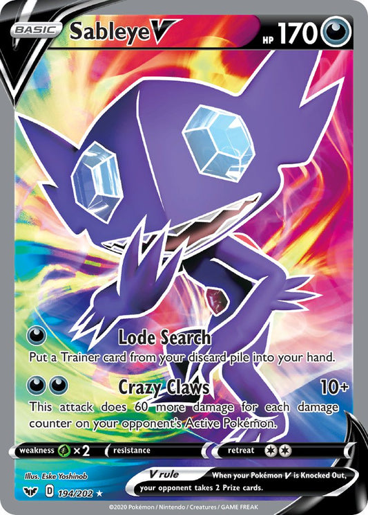 194/202  Sableye V (Full Art)